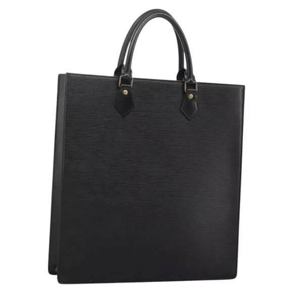 LOUIS VUITTON Epi Sac Plat Hand Bag Black - Picture 1 of 15